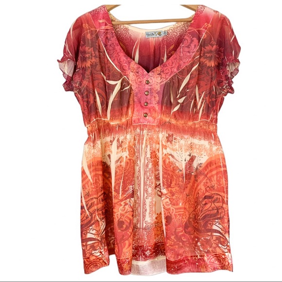 Vibrant Red Women's Top by - Picture 1 of 5